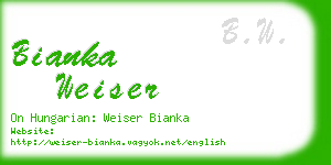 bianka weiser business card